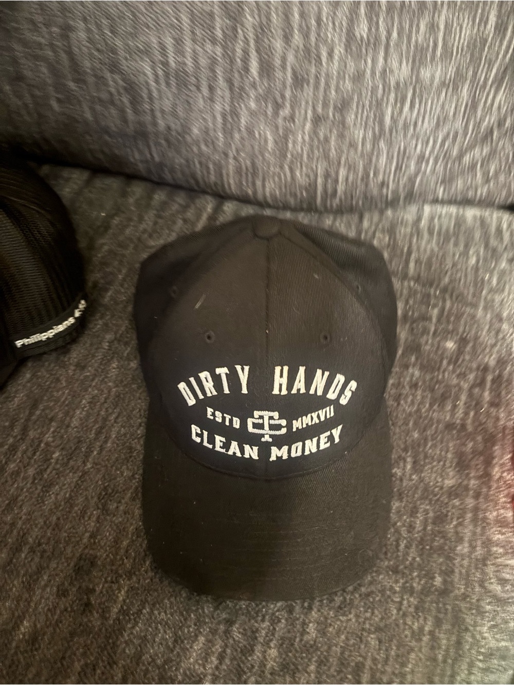 Trolls Black 'Dirty Hands Clean Money' Baseball Cap